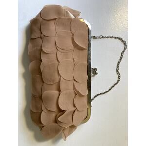 Bijoux Terner calloped sheer and satin clutch